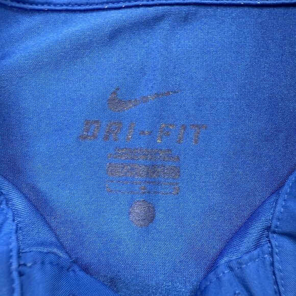 Duke Blue Devils Nike Polo Shirt Men L Blue Performance Short Sleeve - Picture 6 of 15